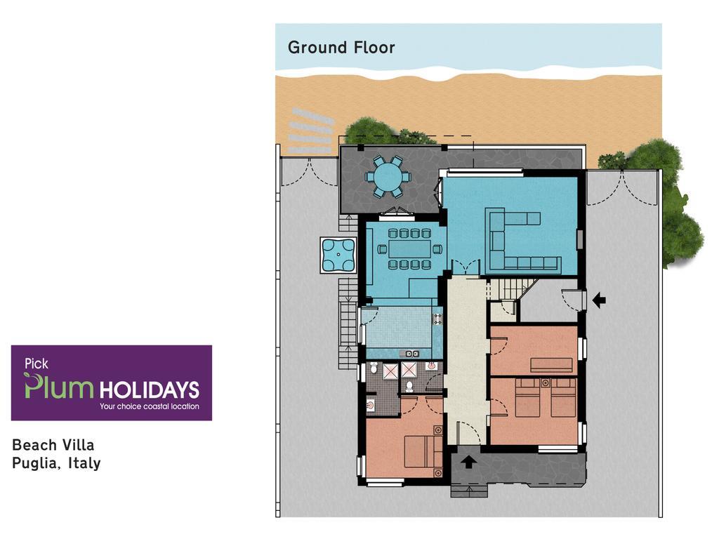 Luxury Beach Villa Puglia Italy Pulsano Zewnętrze zdjęcie